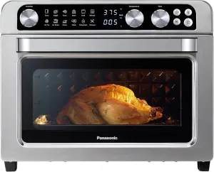 Panasonic Air Fryer Toaster Oven Combo with 11 Preset Cooking Functions, FlashXpress with Double Infrared Heating, Temperature Control Dial, PFAS Free, 1800W - NB-G211P