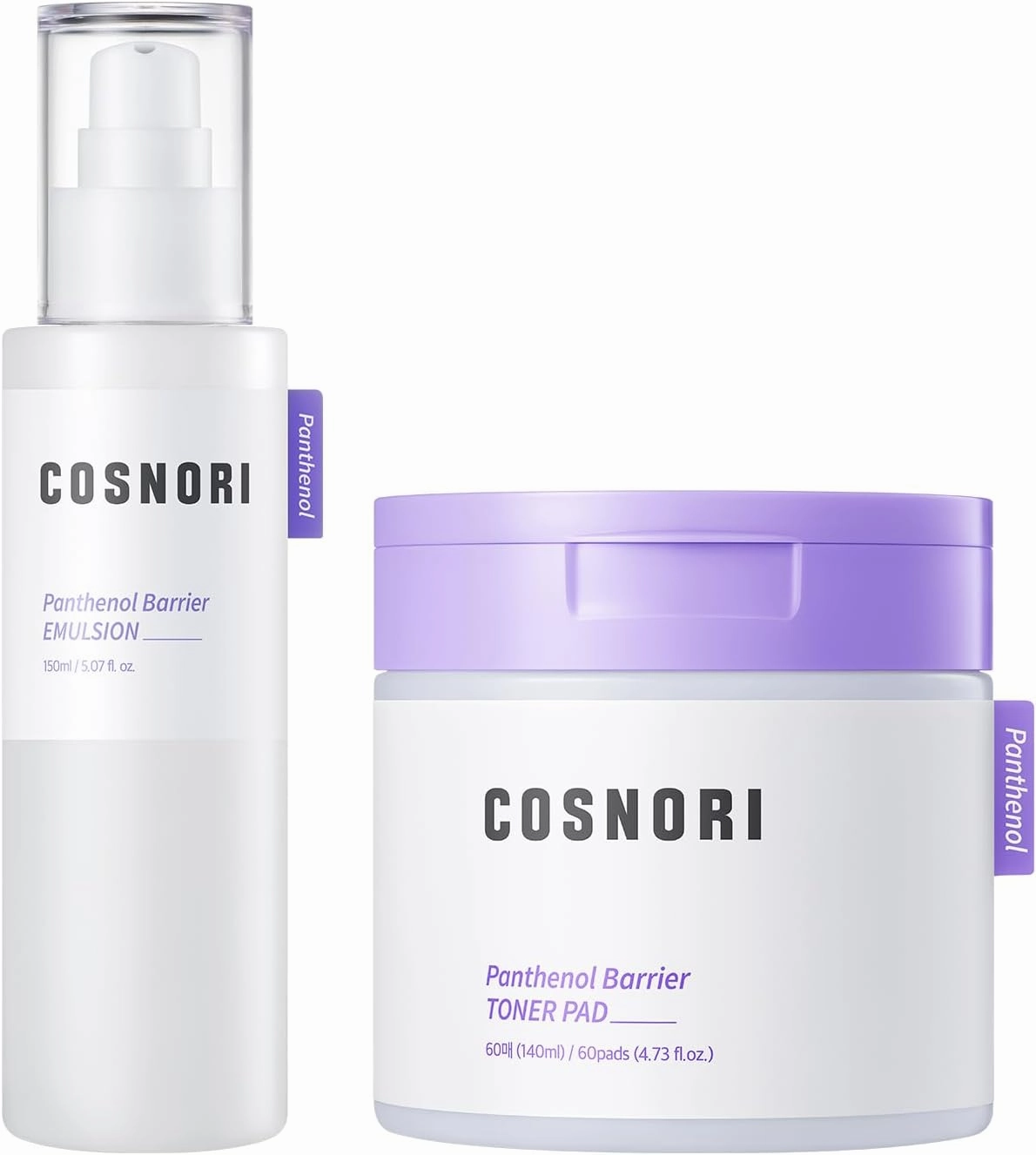 Panthenol Daily Skincare Set – Toner Pad & Emulsion – High-Concentration D-Panthenol – Lightweight, Soothing Hydration for Oily Skin, Korean Skin Care Routine