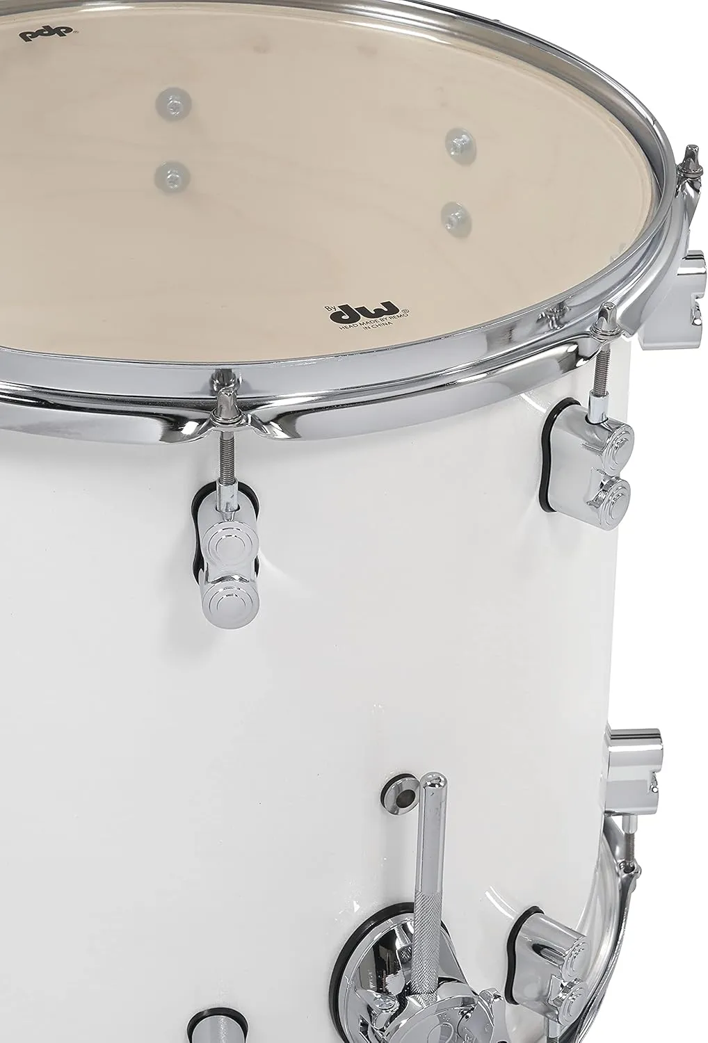 PDP By DW 7-Piece Concept Maple Shell Pack with Chrome Hardware Pearlescent White