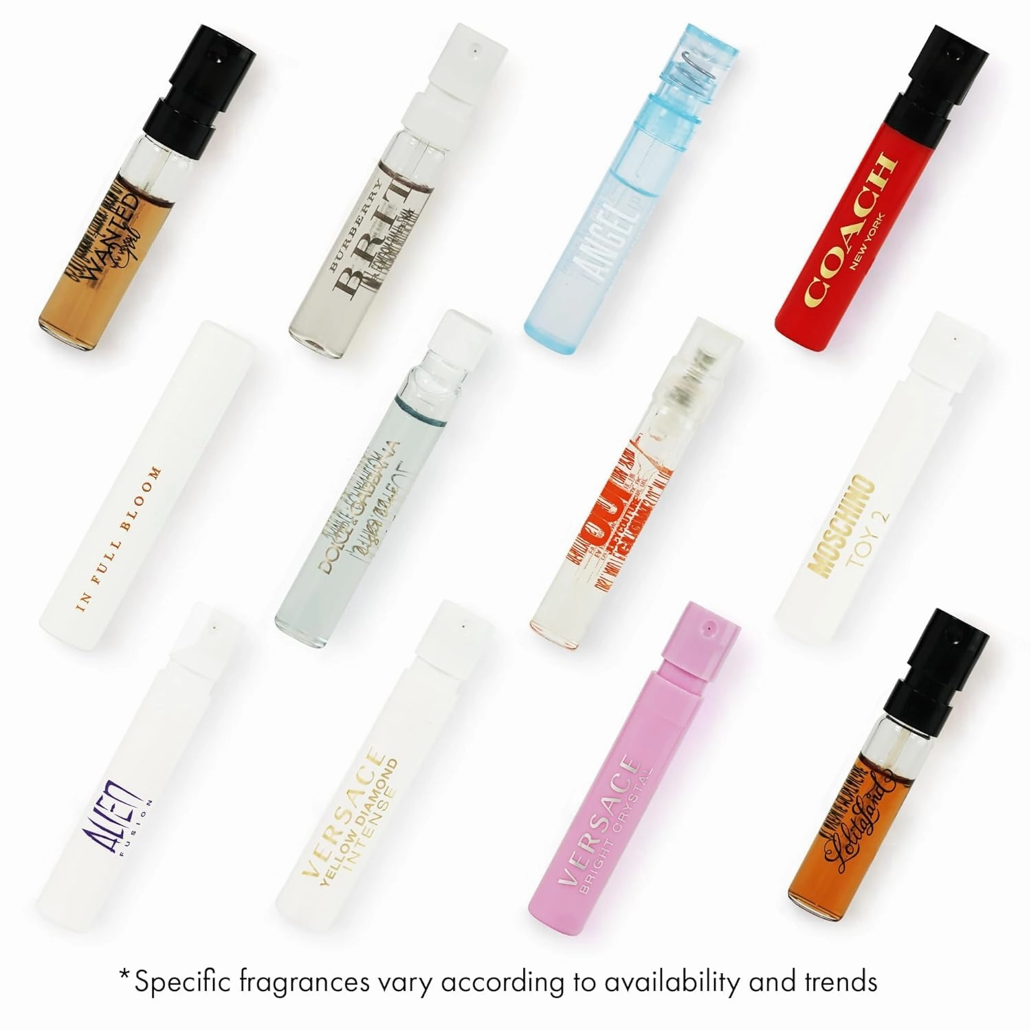 Perfume Sampler Set for Women - 12 Designer Fragrance Brands