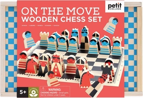 Petit Collage On The Move Wooden Chess Set