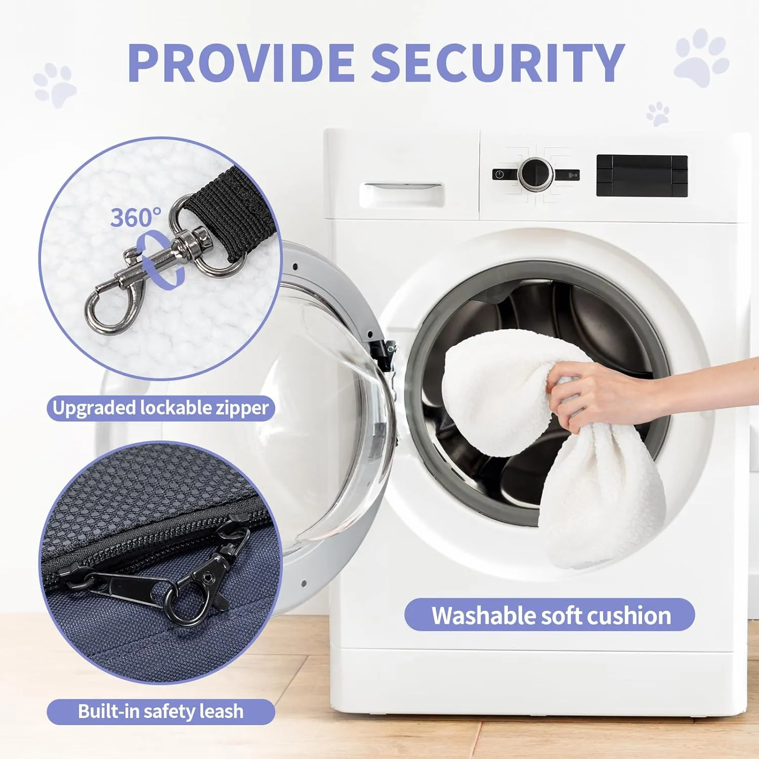 Petsfit Cat Carrier Airline Approved- Soft-Sided Small Dog&Cat Carrier, Height 8.6” fits Under Most Airline Seats,3 Carrying Ways, Lightweight, Breathable, Escape Proof, Navy