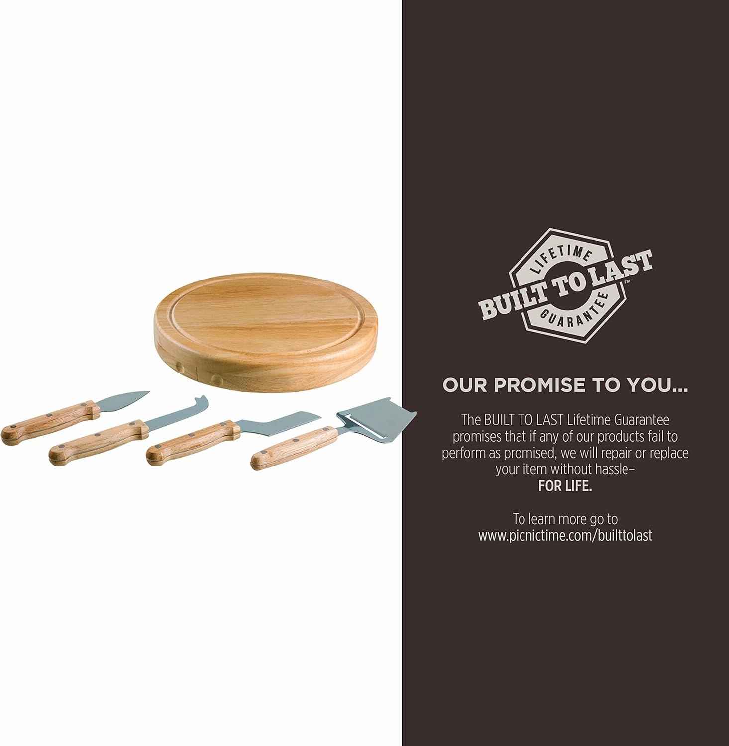 PICNIC TIME NHL Unisex-Adult NHL Circo Cheese Cutting Board & Tools Set