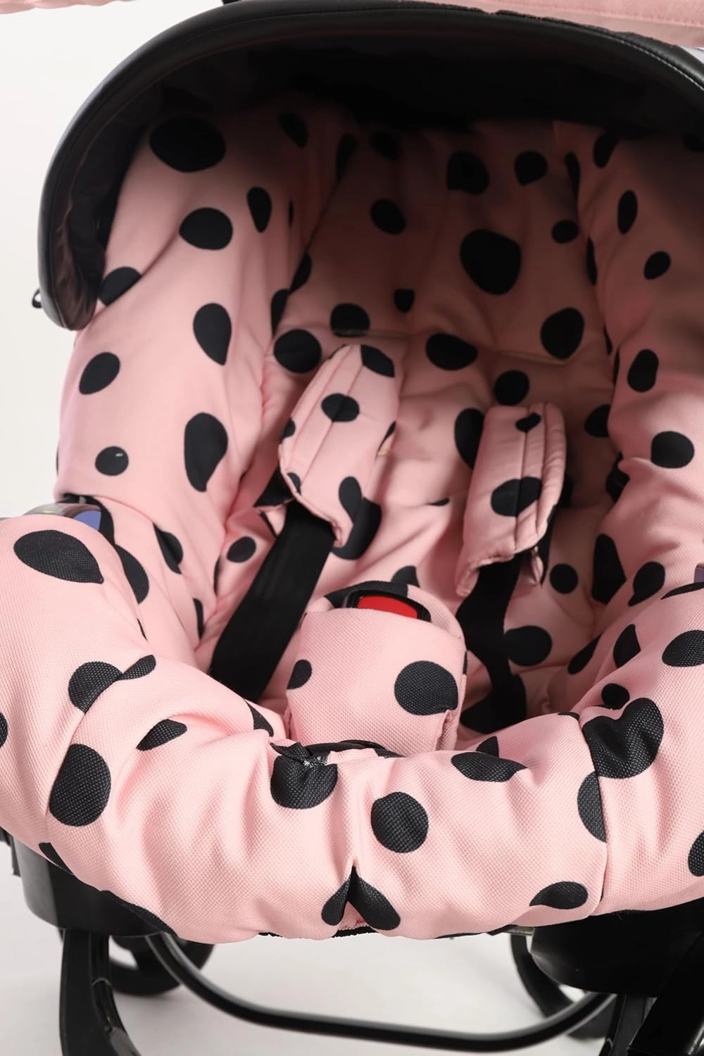Pink Handmade Doona Accessories: Doona Stroller Car Seat Cover Replacement Set - Includes Canopy, Seat Replacement, Shoulder & Crotch Pads (Basic Set)