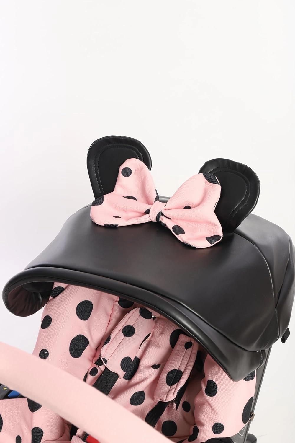 Pink Handmade Doona Accessories: Doona Stroller Car Seat Cover Replacement Set - Includes Canopy, Seat Replacement, Shoulder & Crotch Pads (Basic Set)