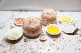 Pink Himalayan & Dead Sea Salt Scrub (Italian Lemon)