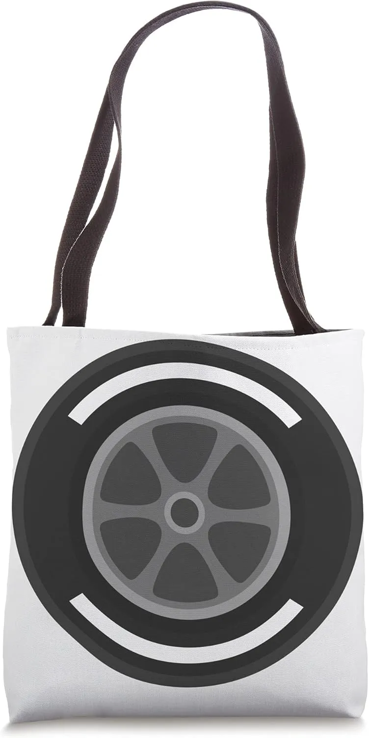 Pit Crew Box Motorsports Racing Hard White Compound Tyres Tote Bag