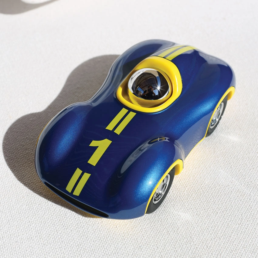 Playforever Mini Speedy Boy Car (Metallic Blue & Yellow)