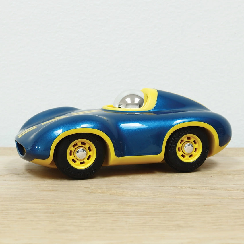 Playforever Mini Speedy Boy Car (Metallic Blue & Yellow)