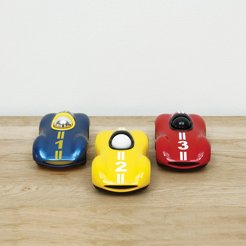 Playforever Mini Speedy Boy Car (Metallic Blue & Yellow)