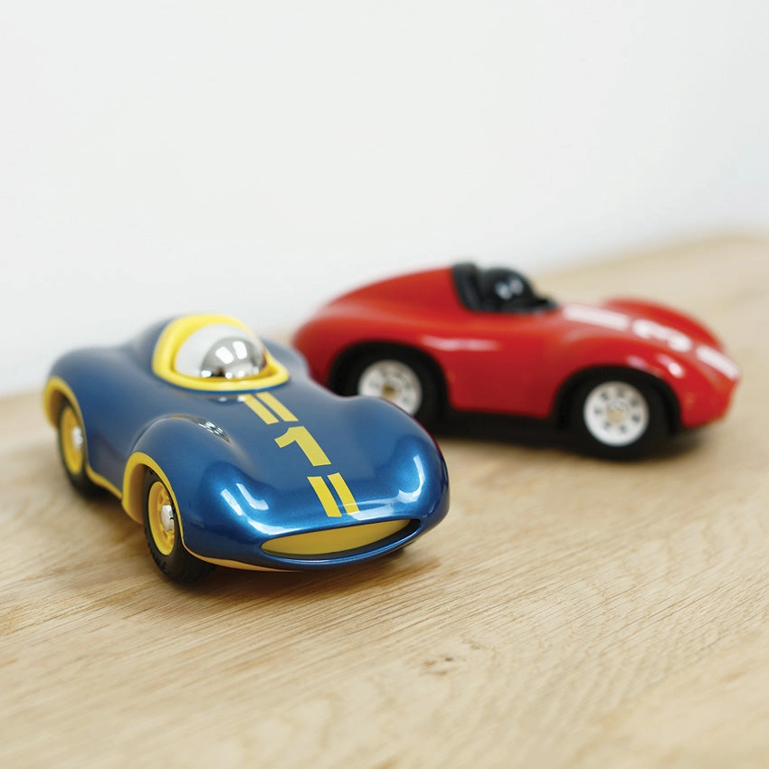 Playforever Mini Speedy Boy Car (Metallic Blue & Yellow)