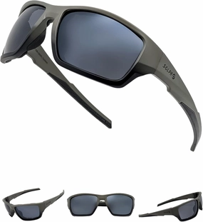 Polarized Sports Sunglasses Stylish designed Foam Padded UV Protection for Men and Women
