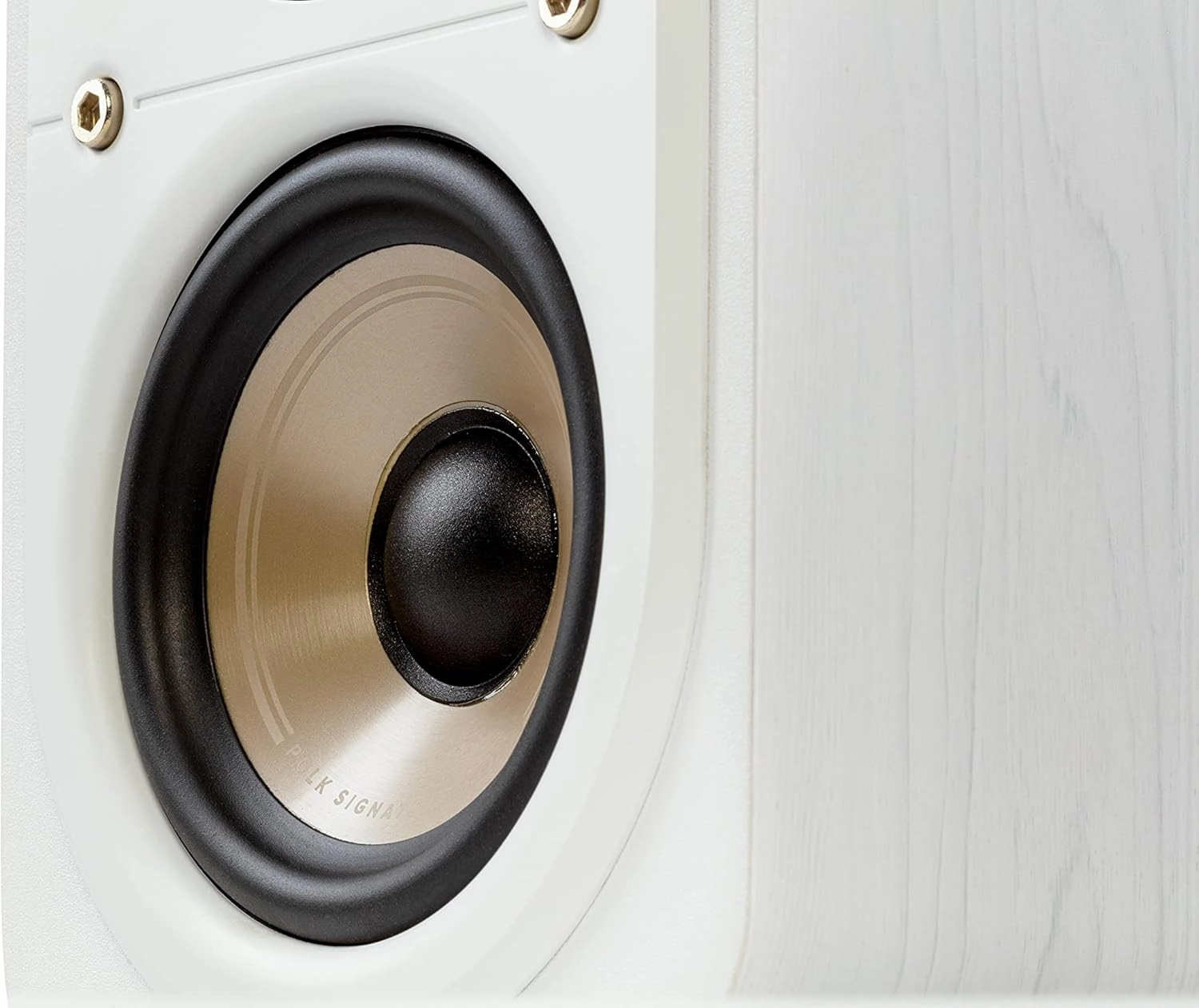 Polk Signature Elite ES10 Surround Loudspeaker - Hi-Res Audio Certified, Dolby Atmos & DTS:X Compatible, 1" Tweeter & 4" Woofer, Power Port Technology for Effortless Bass (Pair, Elegant White-Washed)