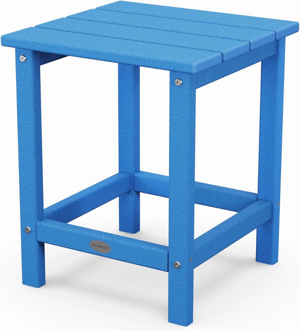 POLYWOOD Long Island 18" Side Table, Pacific Blue