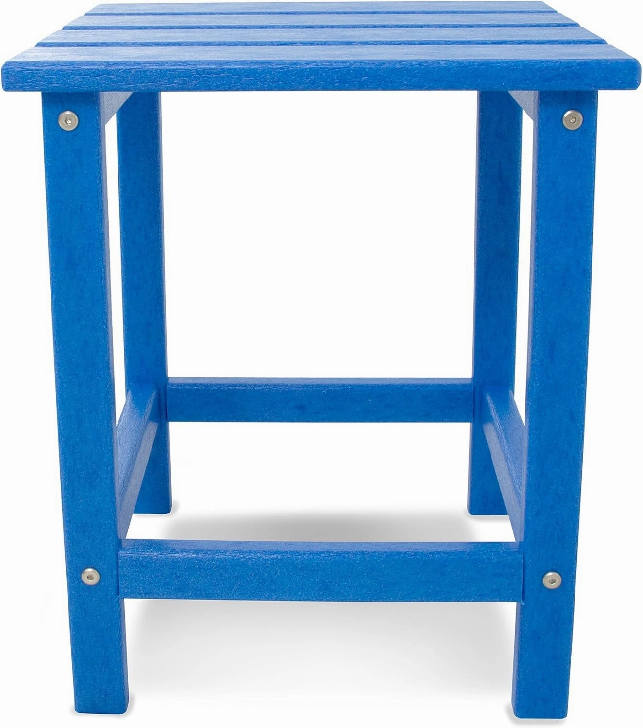POLYWOOD Long Island 18" Side Table, Pacific Blue