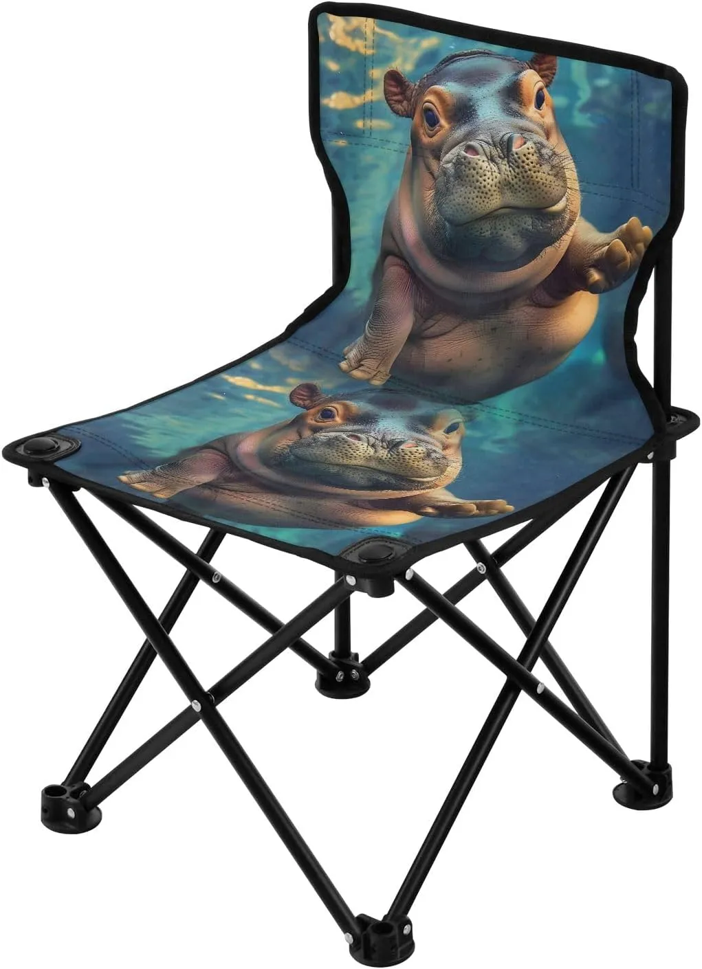 Portable Camping Folding Chairs Foldable Chair Small Hippo Lightweight Backpacking Outdoor Outside Fishing