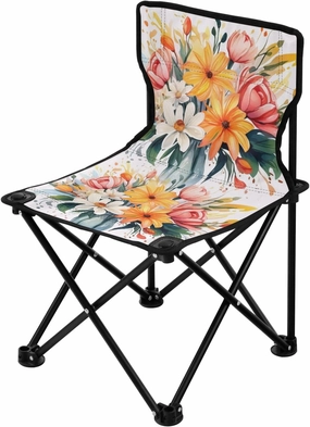 Portable Camping Folding Chairs Foldable Chair Small Bouquet Cute Flower Lightweight Backpacking Outdoor Outside Fishing