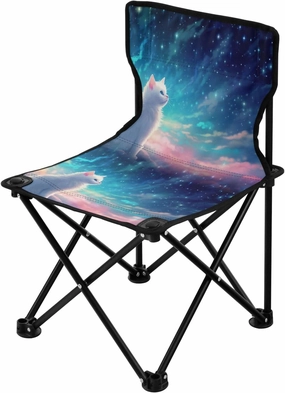 Portable Camping Folding Chairs Foldable Chair Small Cat 7 Lightweight Backpacking Outdoor Outside Fishing