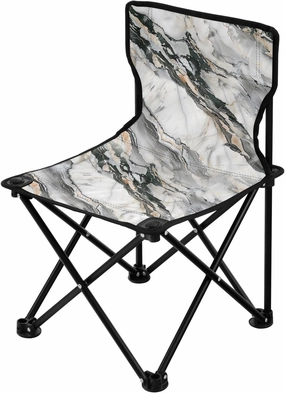 Portable Camping Folding Chairs Foldable Chair Small Marble Abstract Lightweight Backpacking Outdoor Outside Fishing