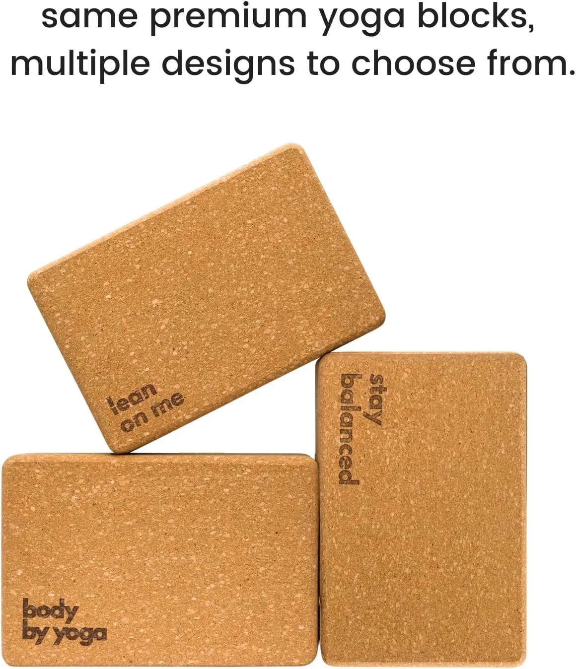 Premium Cork Yoga Blocks 2 Pack - Extra Large Yoga Block Set Crafted From Performance Grade Natural Portuguese Cork | High Density, Non-Slip Support for Safer Balancing | Optional Yoga Strap and Gift Box