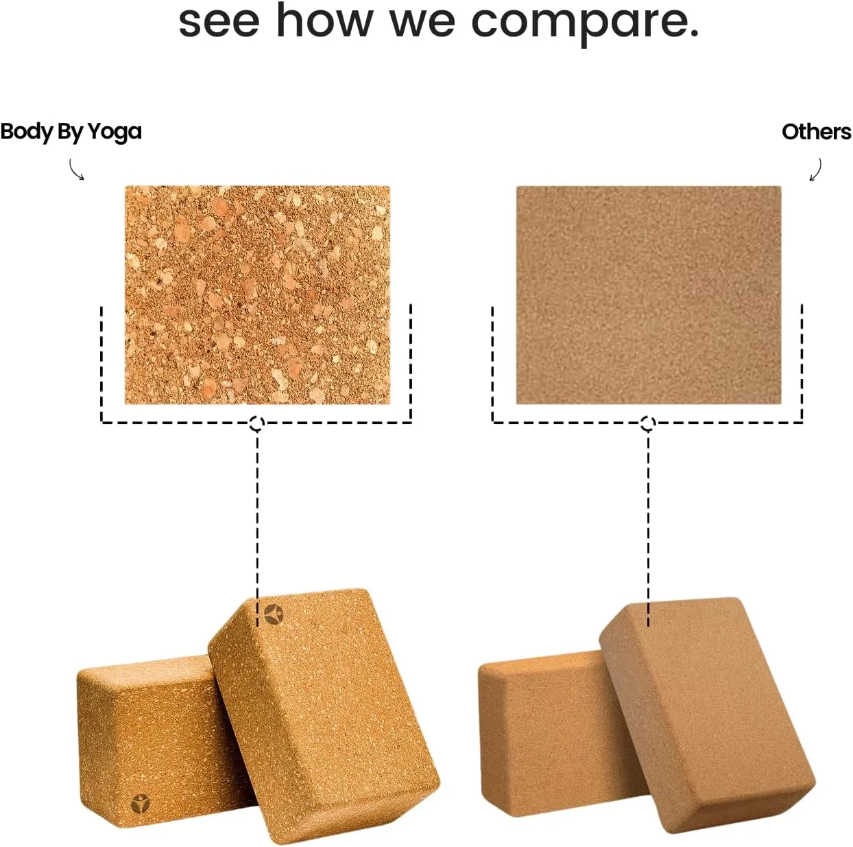 Premium Cork Yoga Blocks 2 Pack - Extra Large Yoga Block Set Crafted From Performance Grade Natural Portuguese Cork | High Density, Non-Slip Support for Safer Balancing | Optional Yoga Strap and Gift Box