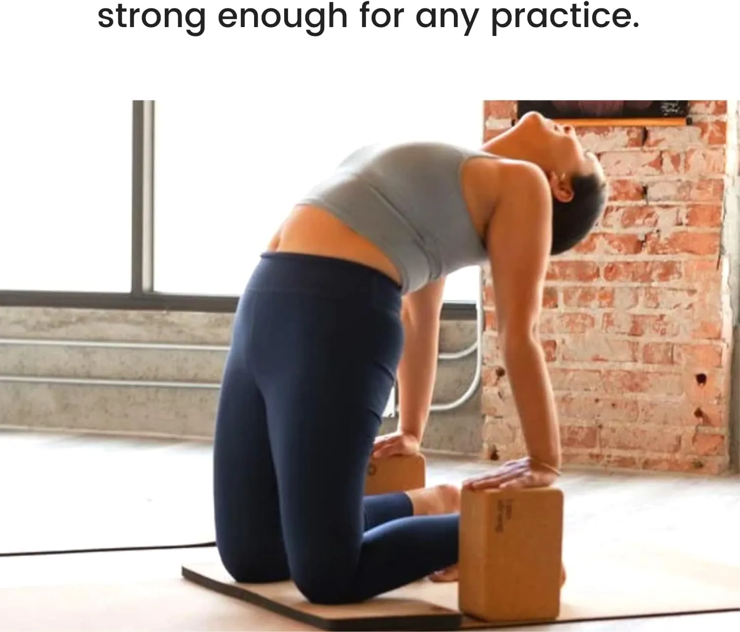 Premium Cork Yoga Blocks 2 Pack - Extra Large Yoga Block Set Crafted From Performance Grade Natural Portuguese Cork | High Density, Non-Slip Support for Safer Balancing | Optional Yoga Strap and Gift Box