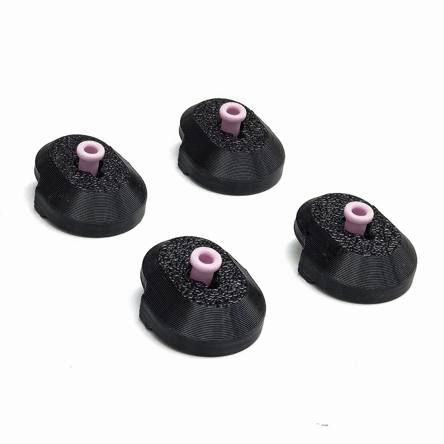 Premium Ceramic Filament Feed Port Protector for Bambu Lab A1/A1 Mini, Wear-Resistant, Durable, Easy Install Bambu Lab Series 3D Printers Accessories 4-Pack (AMS lite Protector-Black)