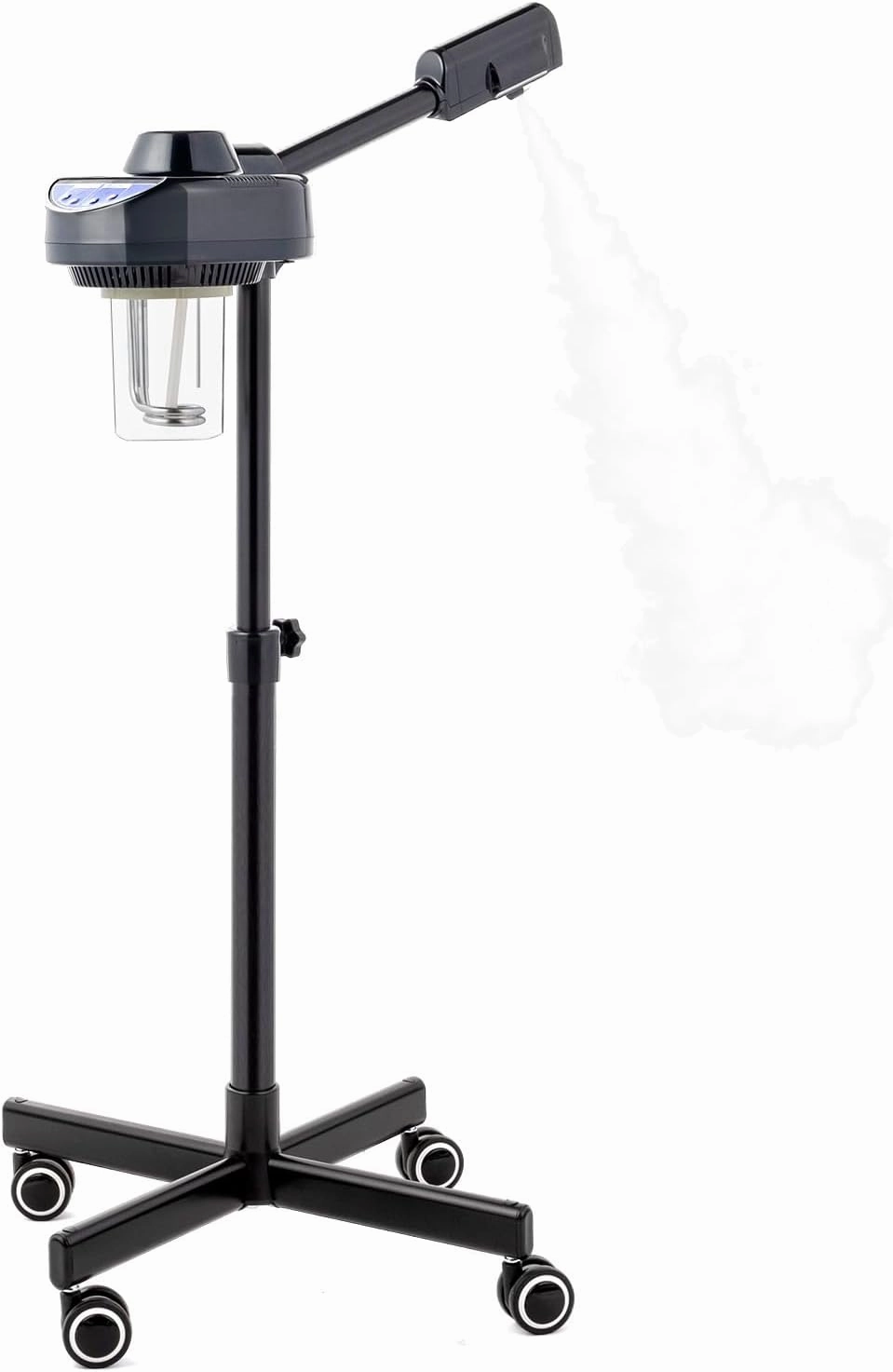 Professional Facial Steamer with Hot Mist and Ozone Function, Face Steamer for Facial Deep Cleaning for Home and Salon Spa Use, 360° Rotatable Nozzle & Adjustable Height