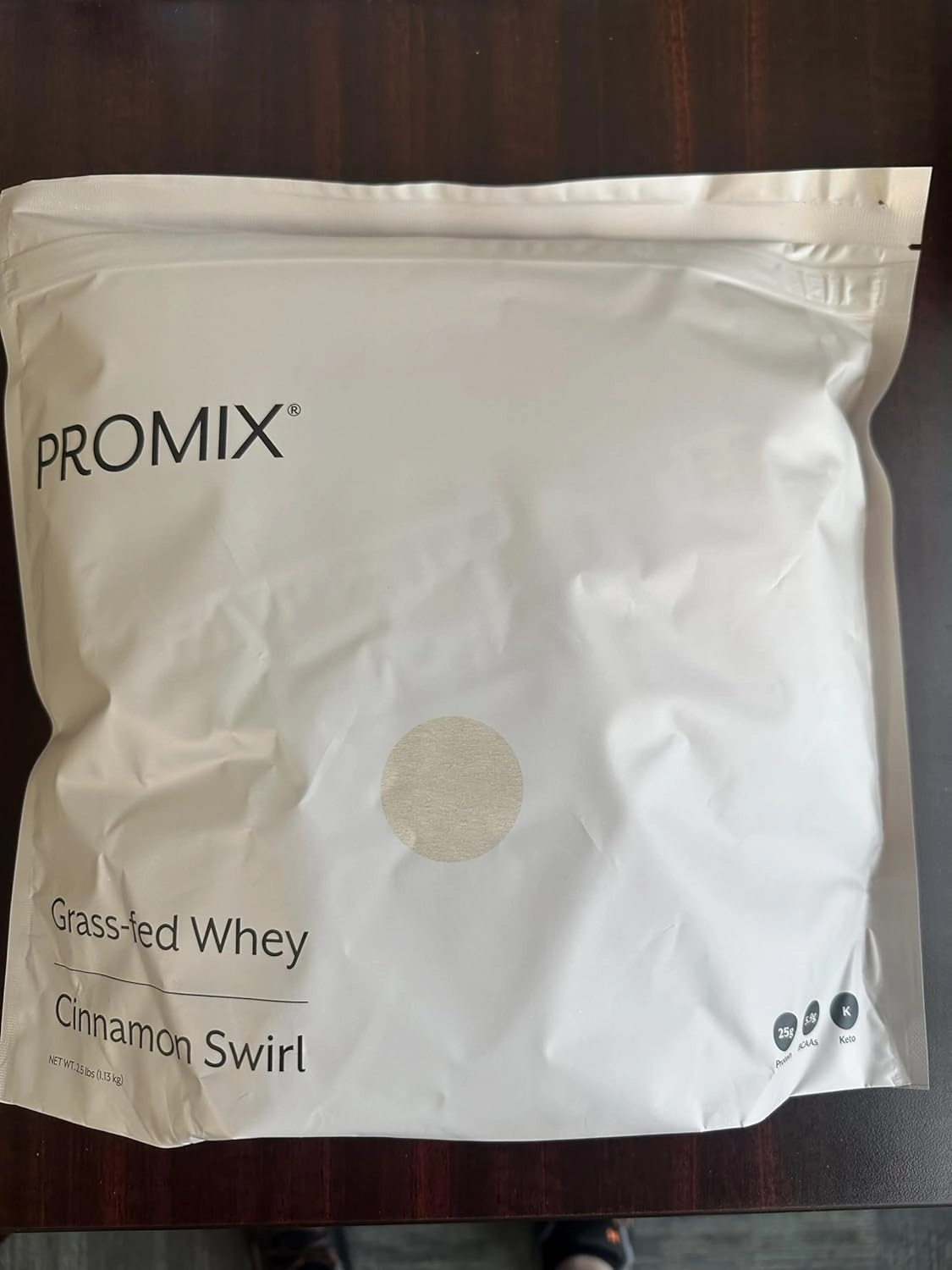 Promix Whey Protein Powder, Cinnamon Swirl - 2.5lb Bulk - Grass-Fed & 100% All Natural - ­Post Workout Fitness & Nutrition Shakes, Smoothies, Baking & Cooking Recipes - Gluten-Free & Keto-Friendly