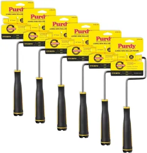 Purdy 14A770014 Jumbo Mini Roller Cover Frame, 12 x 3/4-In. - Quantity 6