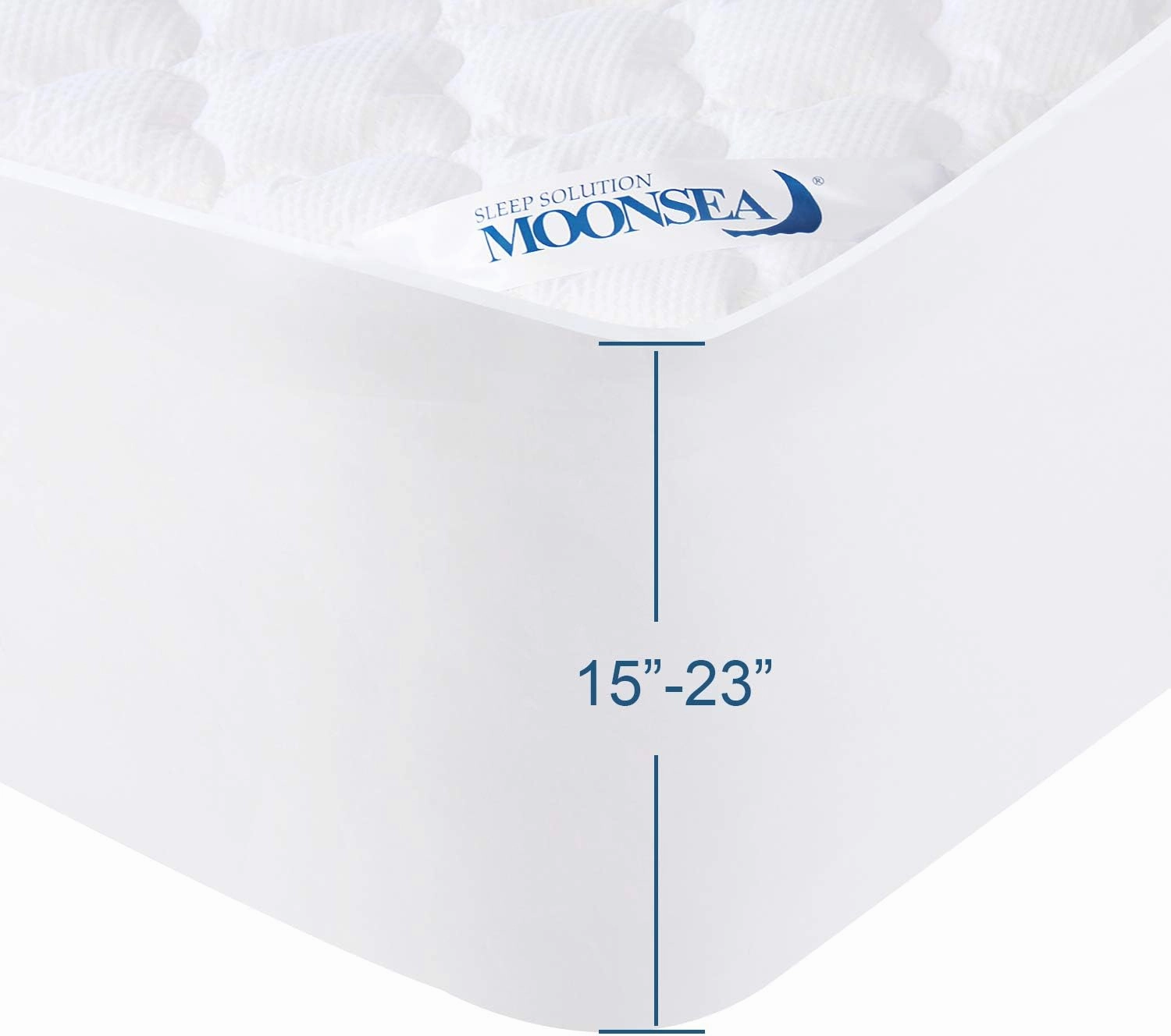 Queen Mattress Pad Thick Quilted Mattress Topper, Air Mattress Cover, Super Soft Breathable and Noiseless Down Alternative Fiber Extra Thick Mattress Pad with Deep Pocket Fits up to 23 Inch Mattress