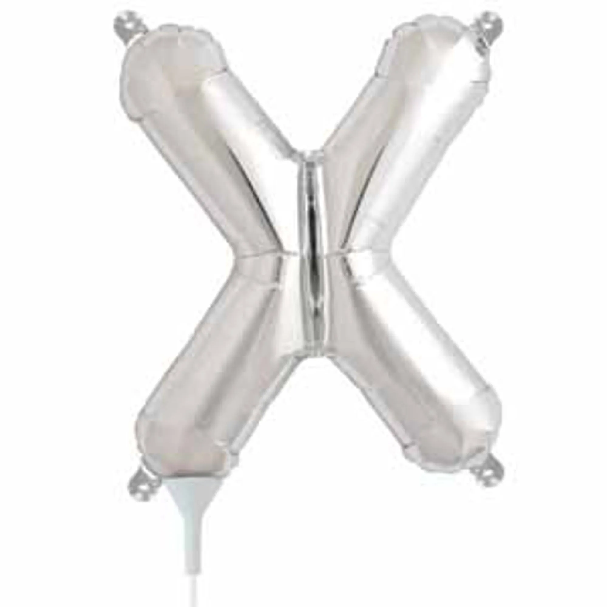 "Silver Letter X - 16 Inch Packaged (00502)"
