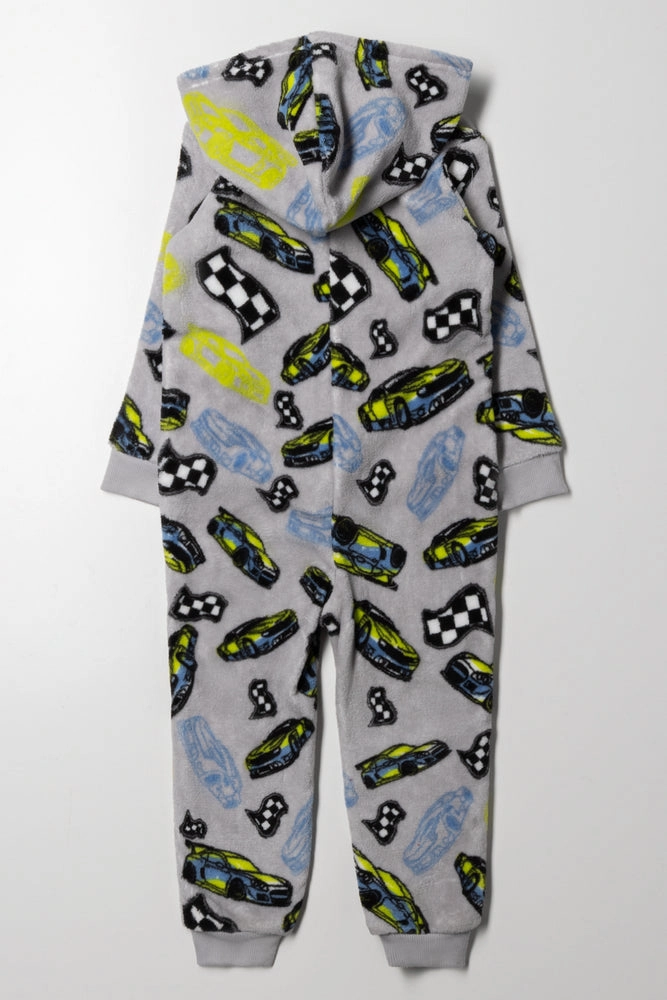 Racing Car Onesie Grey