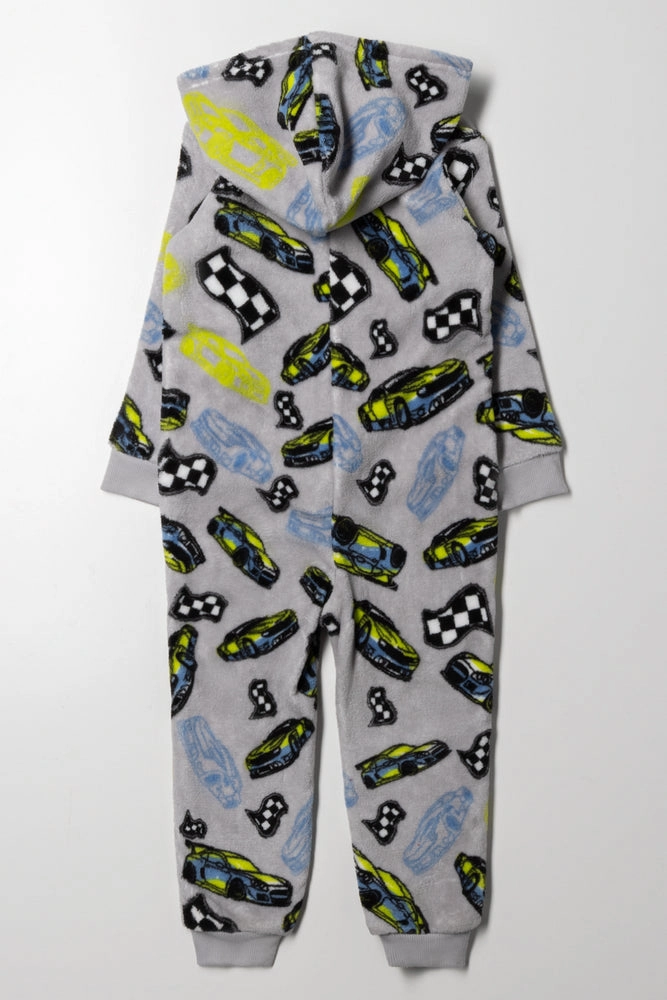 Racing Car Onesie Grey