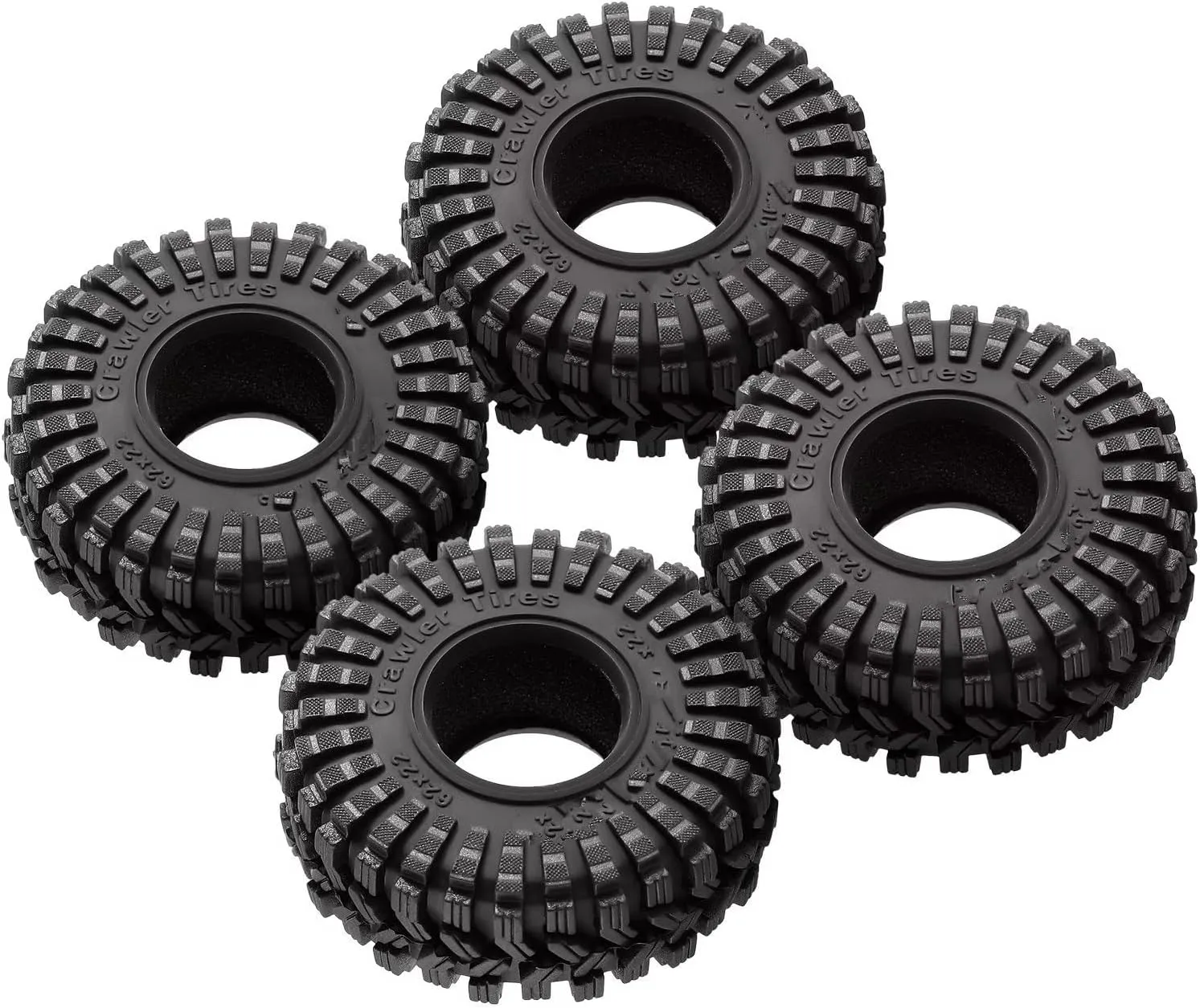 RC Accessory Compatible with Axial for SCX24 for AX24 for FMS for FCX24 (T1014) 1/18 1/24 RC Crawler for Super Soft Sticky 1.0 Wheel Tires All for Terrain