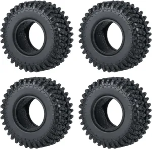 RC Car Repair Kit for Axial for SCX24 1/24 Replacement 1.0inch Soft Rubber Tires with Foam Modification RC Crawler Car Truck Upgrade Parts Accessories 4Pcs(54mm)