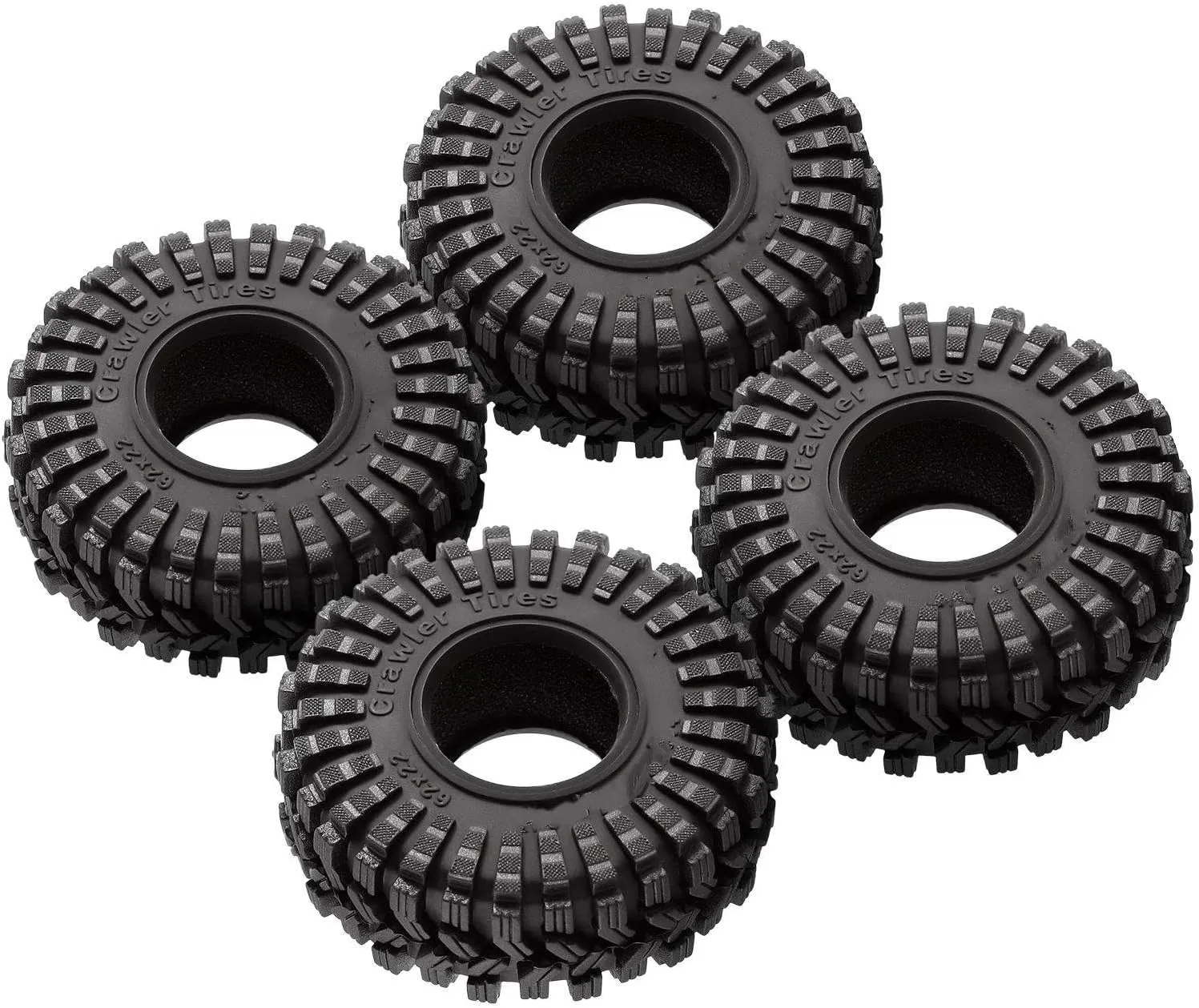 RC Car Repair Kit for Axial for SCX24 AX24 for FMS for FCX24 for Enduro24 T1014 1/18 1/24 Super Soft Sticky 1.0 Wheel Tires All Terrain RC Crawler Car Accessories
