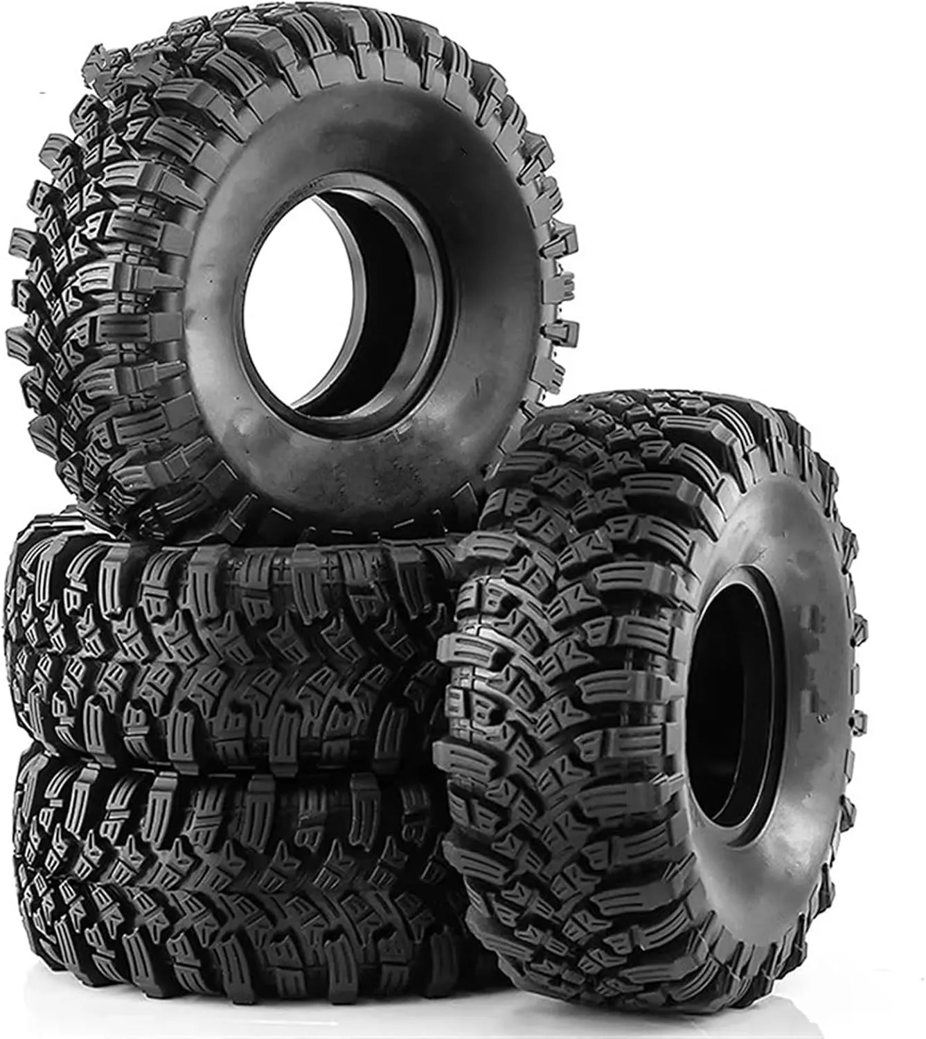 RC Tyre Set for Axial for SCX10 for Traxxas for TRX4 for D90 for Redcat 4PCS 115mm 1.9" Soft Rubber Tire Wheel Tyre for 1/10 RC Crawler Car
