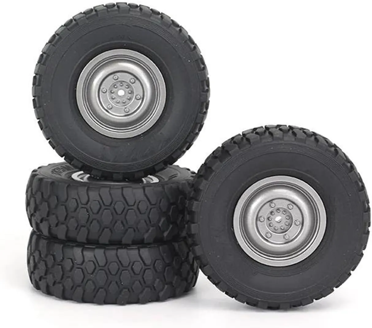 RC Upgrade Accessories for MN D90 for MN99S MN98 for WPL B14 B24 C14 C24 C34 for LDRC P06 72mm Soft Tire Wheel RC Car Upgrade Parts Replacement RC Car Accessories