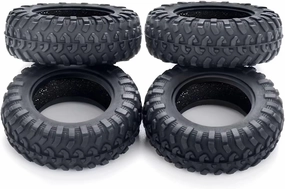 RC Accessory Compatible with Kyosho for Mini-Z 4x4 for Jimny 1/18 for Axial SCX24 RC Crawler Car Parts 4Pcs 42x15mm Soft Rubber Mud for Terrain Tires