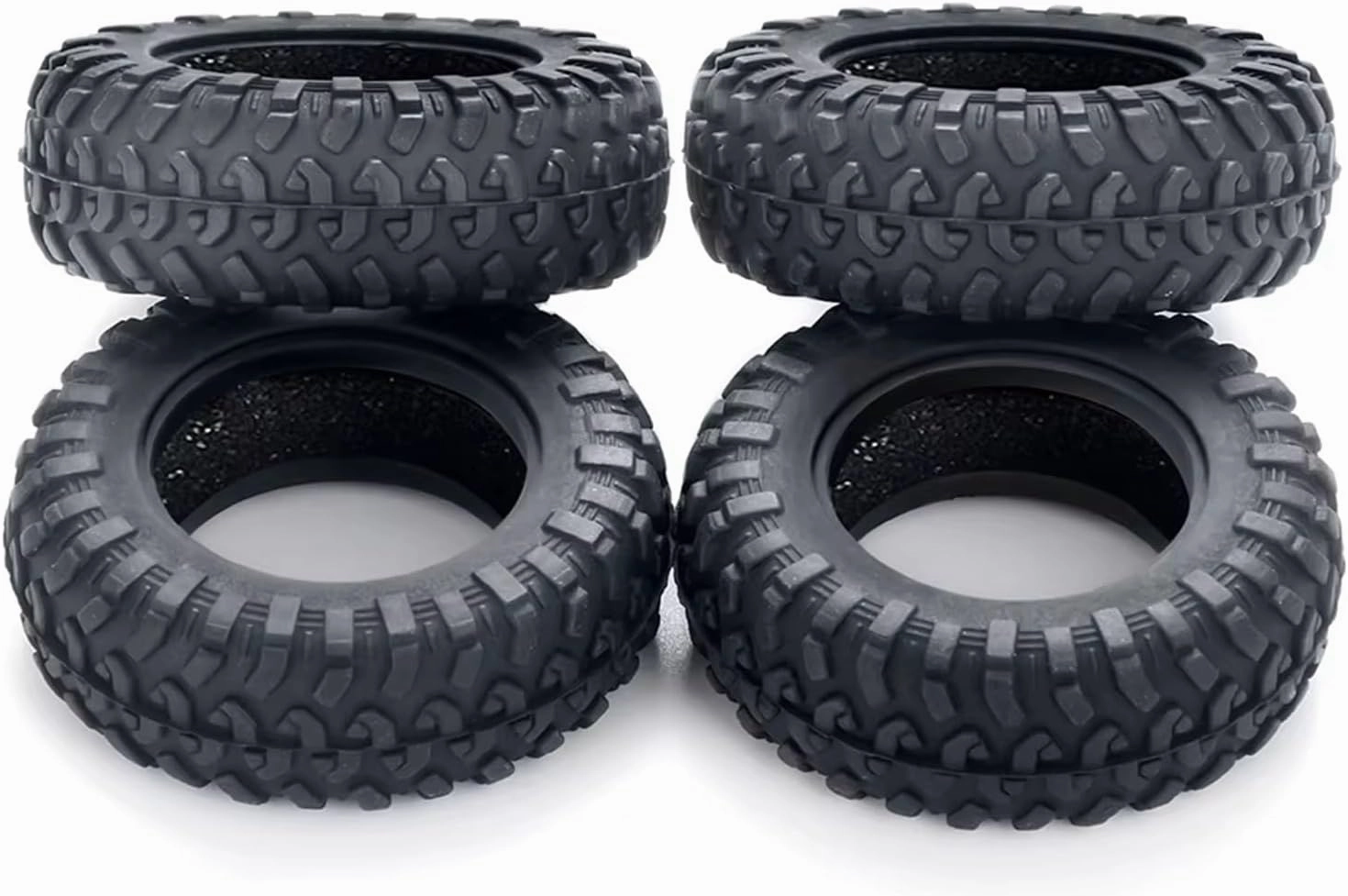 RC Accessory Compatible with Kyosho for Mini-Z 4x4 for Jimny 1/18 for Axial SCX24 RC Crawler Car Parts 4Pcs 42x15mm Soft Rubber Mud for Terrain Tires