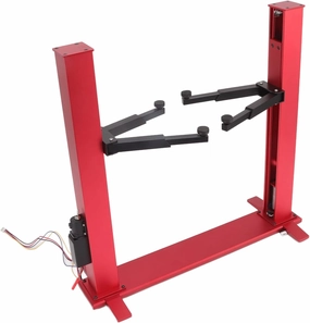 RC Electric Lift Lower, Aluminum Aluminum Universal RC Car Repair Stand for 1/10 Vehicle (Red)