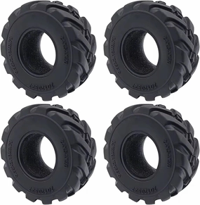 RC Tyre Set for TRX-4M 1/18 for Axial for SCX24 1/24 RC Crawler Car Upgrade Parts 4Pcs 1.0inch Soft Rubber Wheel Tires(B)