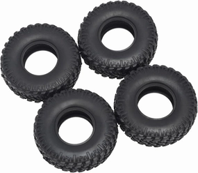 RC Wheel Tire Compatible with Axial for SCX24 90081 AXI00002 Upgrade Parts 4PCS 48mm 1.0 Soft Rubber Wheel Tires Tyre for 1/24 RC Crawler Car RC Tire(53 * 17)