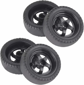 RC Wheel Tire Compatible with LDRC for AE86 A86 LD1801 LD1802 LD1803 LD1804 A01 1/18 RC Car Upgrade Parts 4pcs 33mm RC Hard Drift Tire Wheel Hard Tyre(LA0034 Black(Soft))