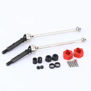 RCAWD 20Crmo Steel CVD Drive Shaft Wheel Hex Hub for Losi 1/16 Mini-B 1/18 Mini-T Driveshaft Series Upgrades Part