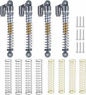 RCLIONS RC Shocks 48mm Adjustable Absorber Damper for 1:24th Axial SCX24 AXI90081 Deadbolt AXI00001 AXI00002 JLU CRC RC Crawler Car Upgrades