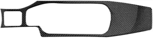 Real Soft Carbon Fiber Sticker Compatible for Subaru BRZ Compatible for Toyota GT86 2016 2017 2018 2019 2020 LHD RHD Car Central Control Water Cup Trim(LHD Black)