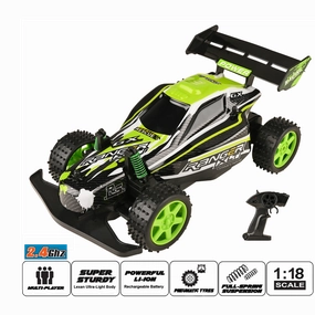 Remote Control Ranger Alien Racing Car (5-10 Years) | 1:18 Scale | Green
