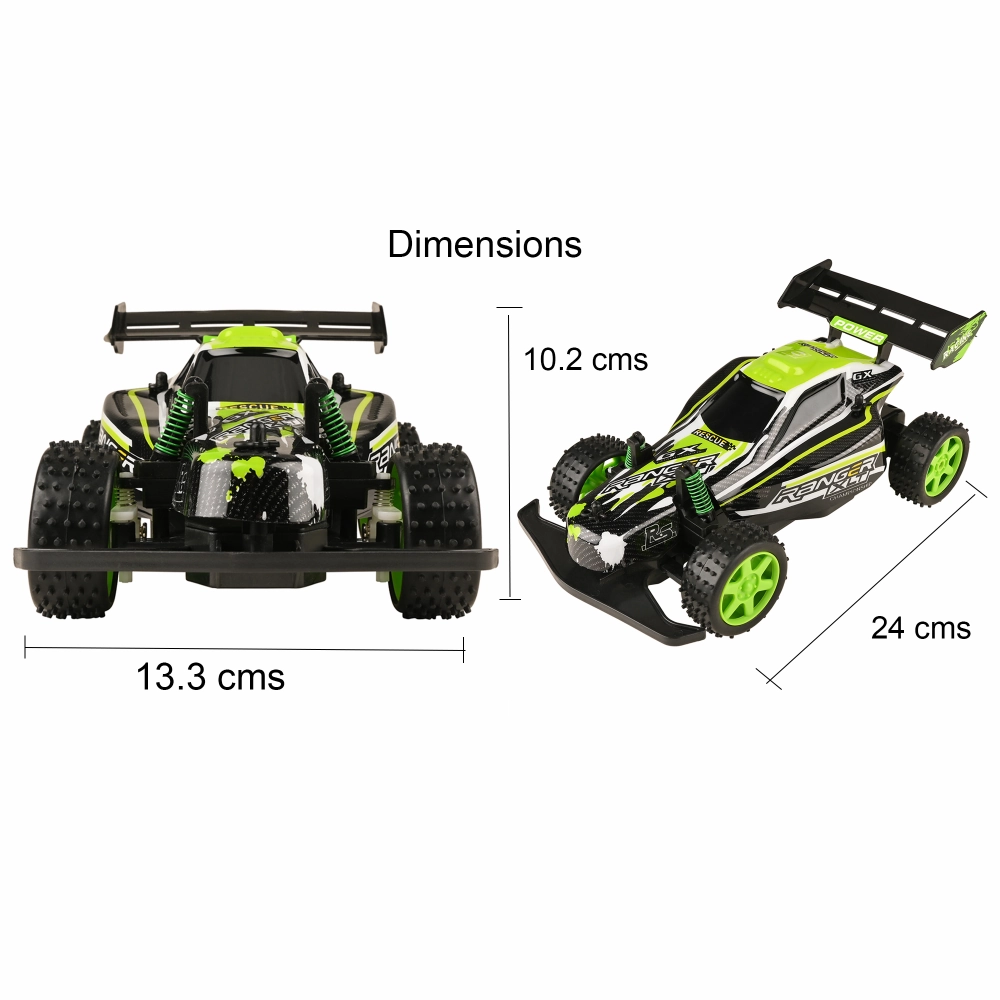 Remote Control Ranger Alien Racing Car (5-10 Years) | 1:18 Scale | Green
